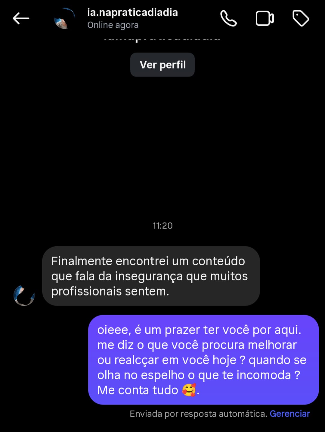 Depoimento real de profissional da saúde 1